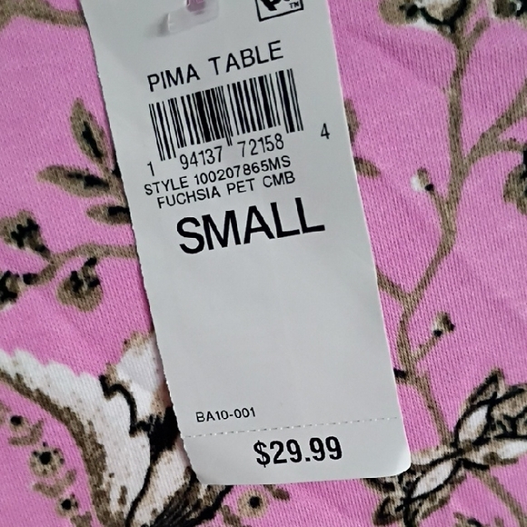 Style & Co. Pink Floral Long-Sleeve Tee - Picture 3 of 7